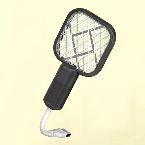 USB Electric Mosquito Swatter Mosquito Lamp 2-in-1 Mosquito Repellent(Black)