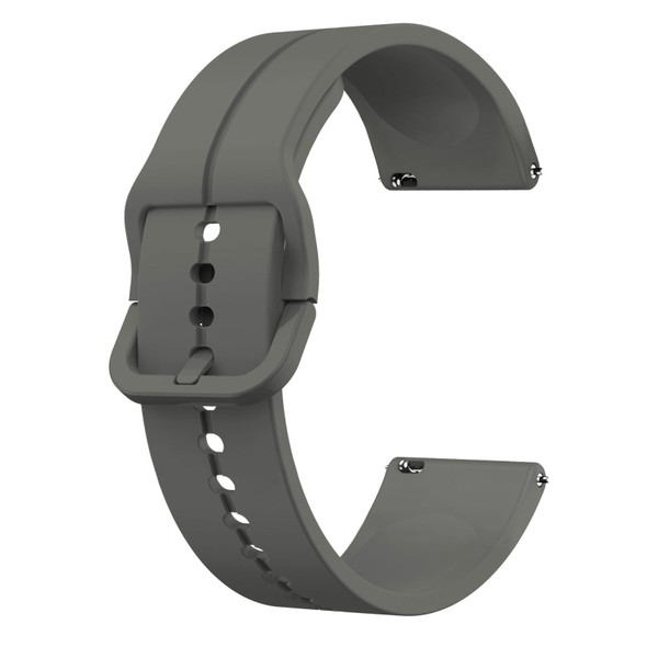 For Xiaomi Haylou RS4 LS12 22mm Loop Silicone Watch Band(Dark Grey)