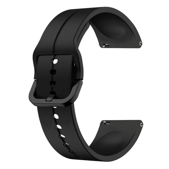 For Samsung Gear S3 Classic 22mm Loop Silicone Watch Band(Black)