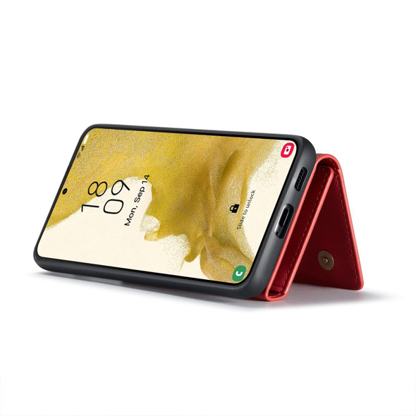 For Samsung Galaxy S23+ 5G DG.MING M1 Series 3-Fold Multi Card Wallet + Magnetic Phone Case(Red)