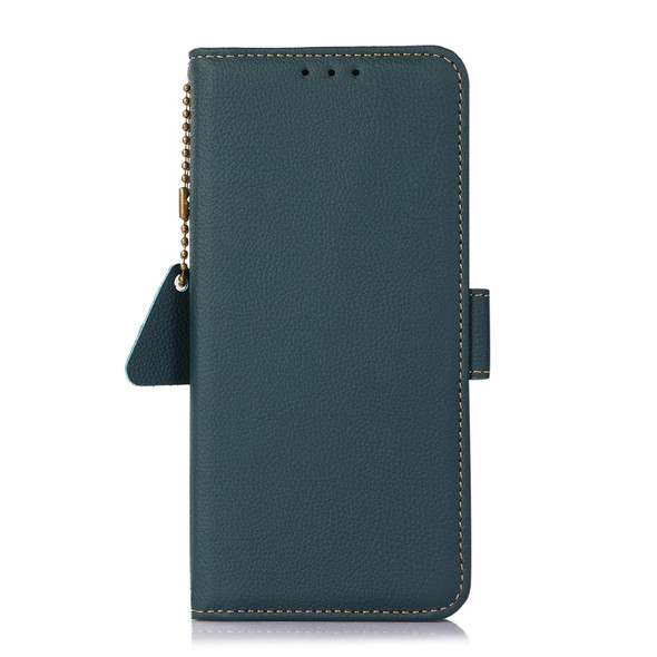 For Sony Xperia 1 IV Side-Magnetic TJ Genuine Leatherette RFID Phone Case(Green)