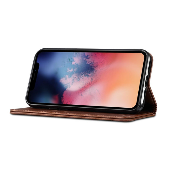 Suteni Calf Texture Horizontal Flip Leather Case with Holder & Card Slots & Wallet for iPhone 11 Pro(Brown)