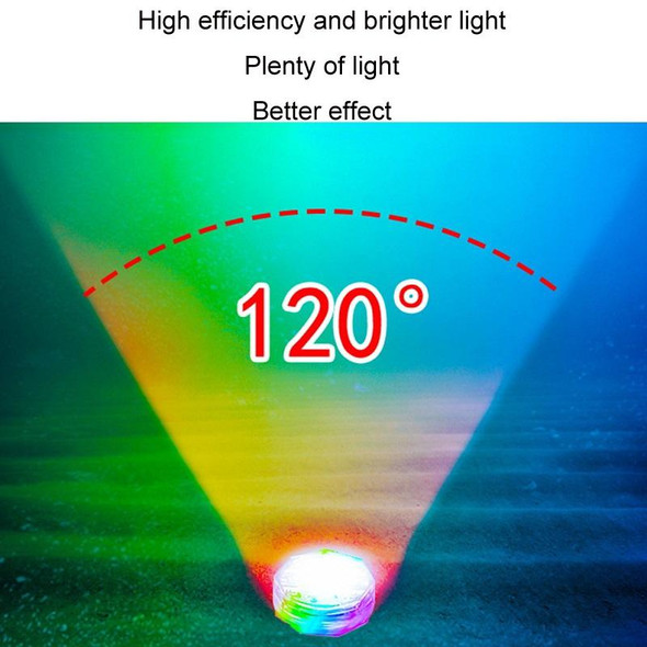 5V 10LED Diving Light Fountain Remote Control RGB Colorful Underwater Light(15 Colors)