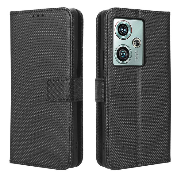 For ZTE nubia Z50 Diamond Texture Leather Phone Case(Black)