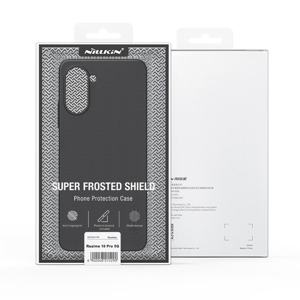 For Realme 10 Pro 5G NILLKIN Frosted PC Phone Case(Black)