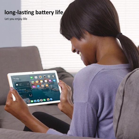 K11 4G LTE Tablet PC, 10.1 inch, 4GB+32GB, Android 10.0 MT6750 Octa-core, Support Dual SIM / WiFi / Bluetooth / GPS, EU Plug (Silver)