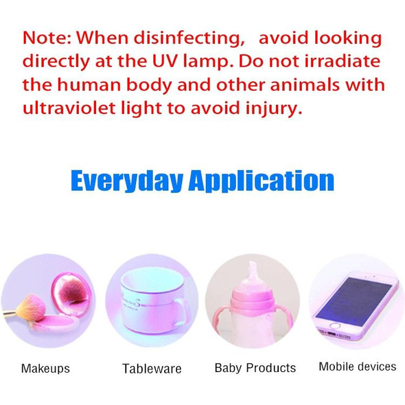 Clean Trust Portable UVC LED Light Sterilizer Disinfection Stick Lamp (Purple)