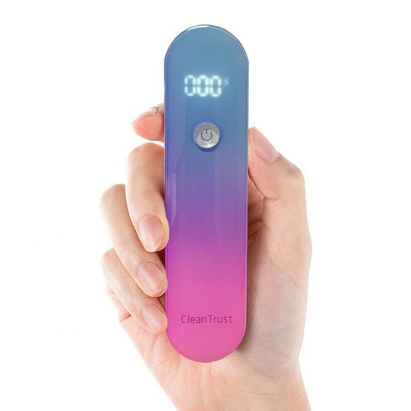 Clean Trust Portable UVC LED Light Sterilizer Disinfection Stick Lamp (Purple)