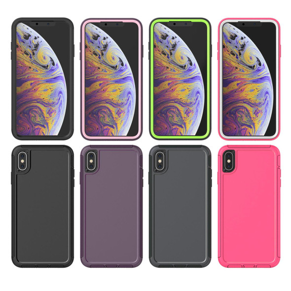 360 All-inclusive Shockproof Precise Hole PC + TPU Protective Case - iPhone XR(Grey)