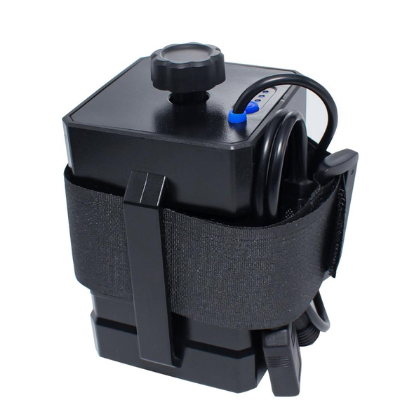 3 Sections 18650/26650 IPX7 Waterproof Battery Box with 16.8v Round Head & 5v USB Connector Output Voltage Does Not Include Battery(Black)