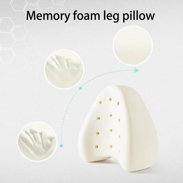 Body Memory Cotton Leg Pillow Sleeping Orthopedic Sciatica Back Hip Joint for Pain Relief(White Inner)