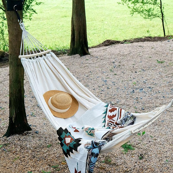 KLY829 Camping Indoor Hammock Outdoor Swing, Style: Double Reinforcement Anti-rollover Gray