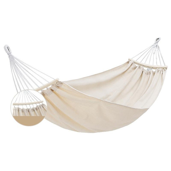 KLY829 Camping Indoor Hammock Outdoor Swing, Style: Double Reinforcement Anti-rollover Beige