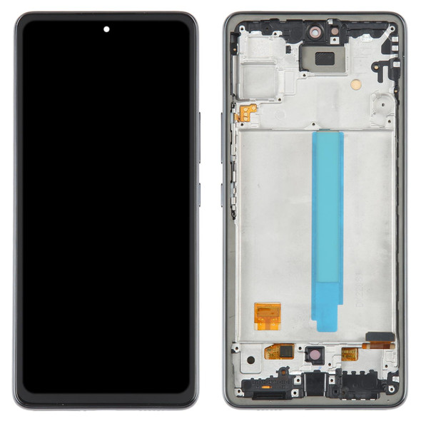 OLED LCD Screen for Samsung Galaxy A53 5G SM-A536 Digitizer Full Assembly with Frame(Black)