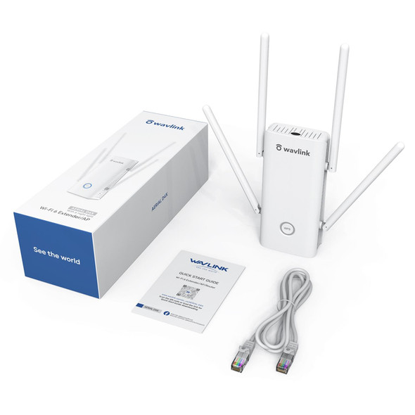 Wavlink AERIAL D4X AX1800Mbps Dual Frequency WiFi Signal Amplifier WiFi6 Extender(UK Plug)