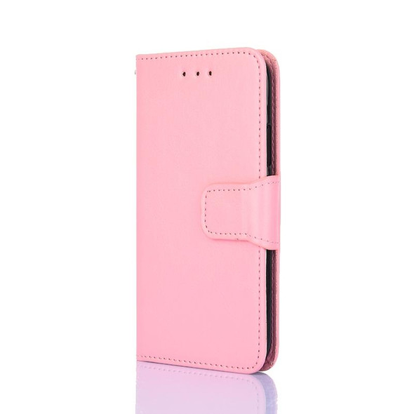 For Motorola Moto G73 5G Crystal Texture Leatherette Phone Case(Pink)