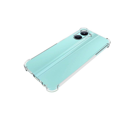 For Realme C33 Shockproof Non-slip Thickening TPU Phone Case(Transparent)