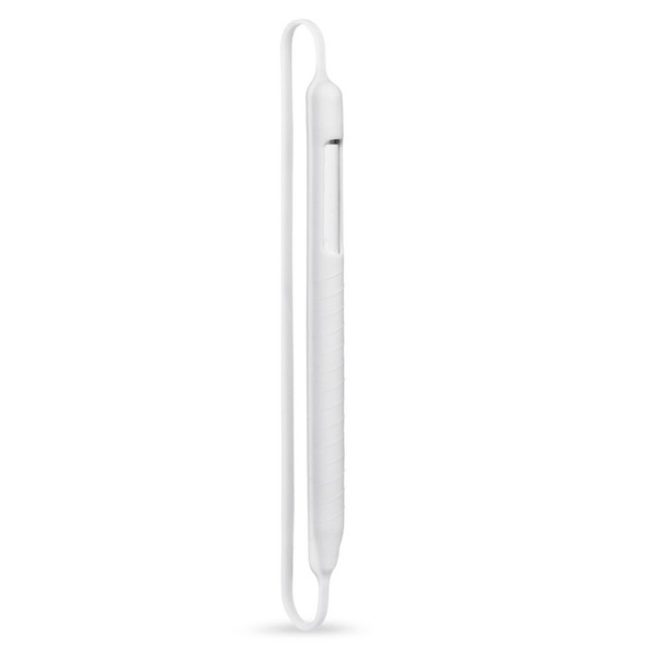 Apple Pencil Shockproof Soft Silicone Protective Cap Holder Sleeve Pouch Cover for iPad Pro 9.7 / 10.5 / 11 / 12.9 Pencil Accessories (White)