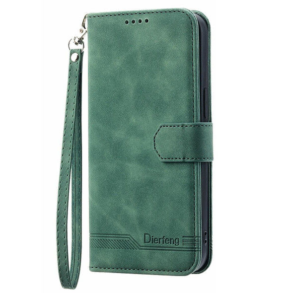 For Xiaomi Redmi Note 10 Pro Dierfeng Dream Line Leather Phone Case(Green)