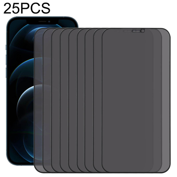 25 PCS Anti-peeping Plasma Oil Coated High Aluminum Wear-resistant Tempered Glass Film - iPhone 12 Pro Max