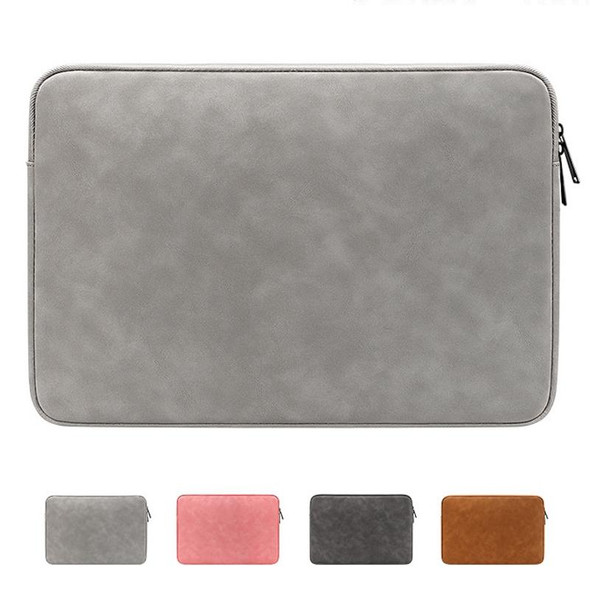 ND12 Lambskin Laptop Lightweight Waterproof Sleeve Bag, Size: 13.3 inches(Deep Gray)