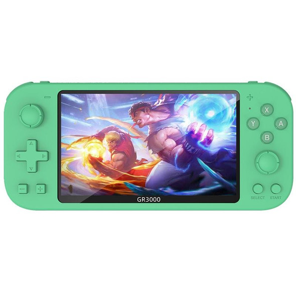 RG3000 Handheld Game Console Support Double Handle Mini Game Console(Green)