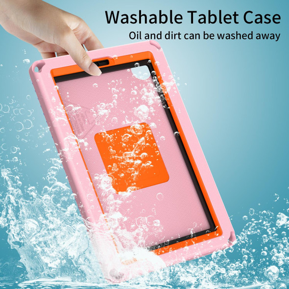 For Samsung Galaxy Tab A7 Lite 8.7 T220/T225 2020 EVA PC Shockproof Tablet Case with Frame(Pink)