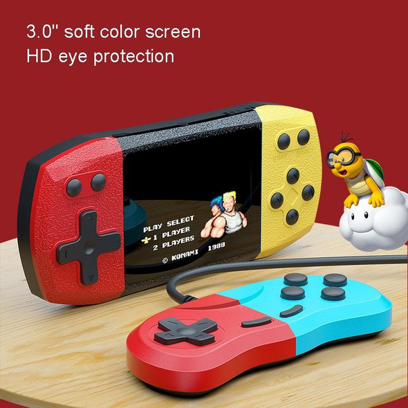 F1 3 Inch Horizontal Screen 620 In 1 Large Screen Pocket Console, Style: Single Player Red Blue