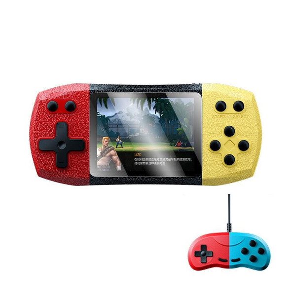 F1 3 Inch Horizontal Screen 620 In 1 Large Screen Pocket Console, Style: Double Player Red Yellow