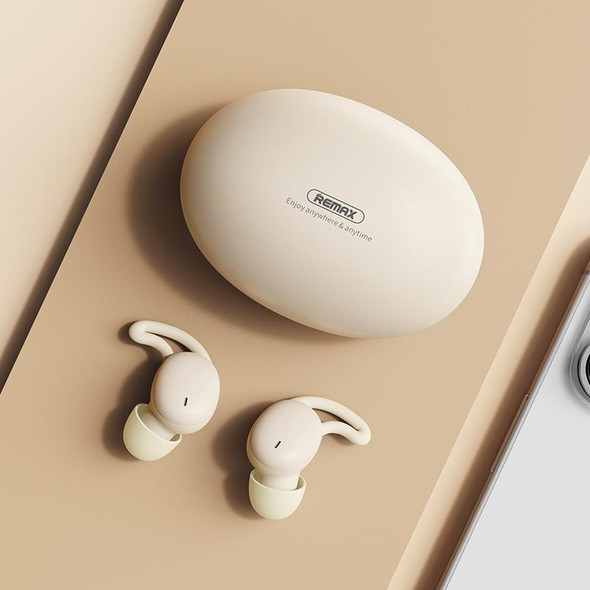 REMAX SleepBuds Z2 Sleep Wireless Music Headphones Half In-Ear Stereo TWS Bluetooth Earphone(Beige)