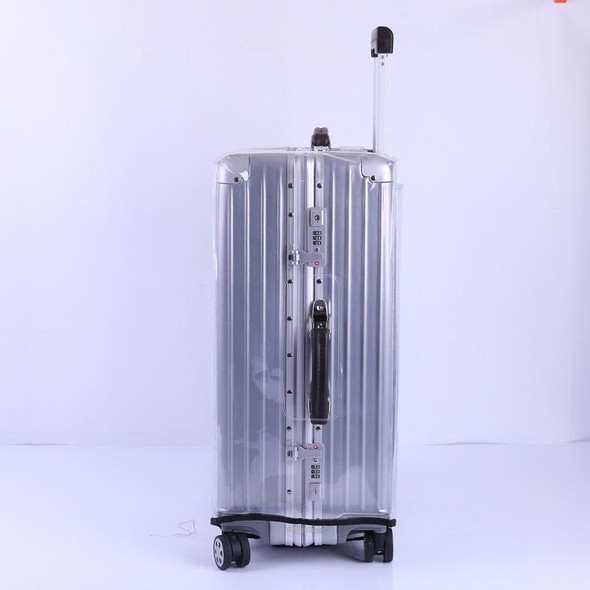 20 Inch Rimless Transparent Waterproof PVC Trolley Suitcase Cover Dustproof Protective Cover