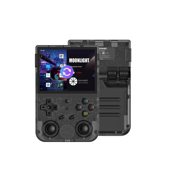 ANBERNIC RG353VS 3.5 Inch Wireless Game Box Linux Single OS Handheld Game Console 128G 25000 Games(Transparent Black)