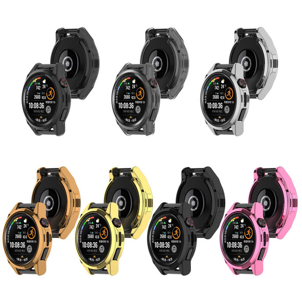 For Huawei Watch GT 3 SE Electroplating Half-pack Watch Protective Case(Transparent)