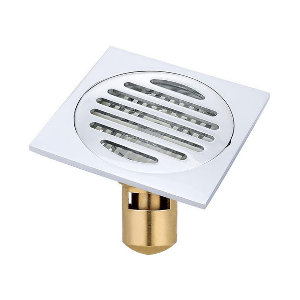 VP403 Thickened Electroplating Stainless Steel Floor Drain(Chrome Plated With 5.5 Anti-odor Copper Core)