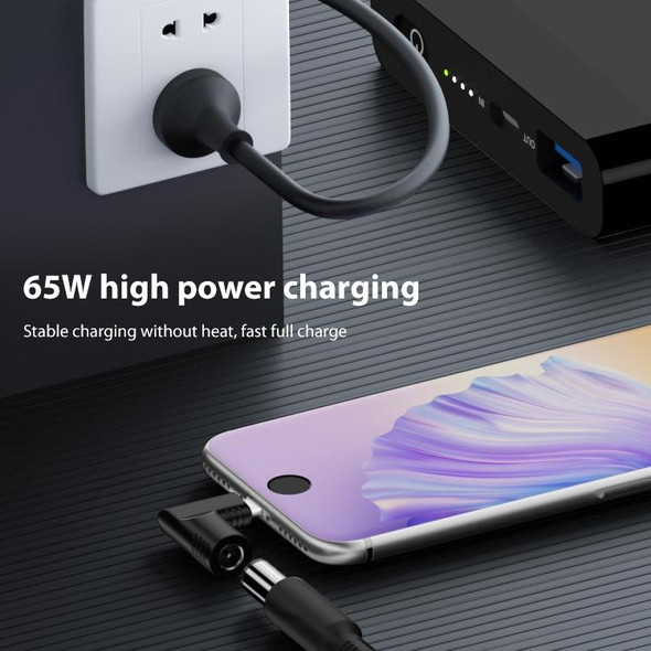 2.5x0.7mm 65W DC Input to USB-C / Type-C PD Power Adapter