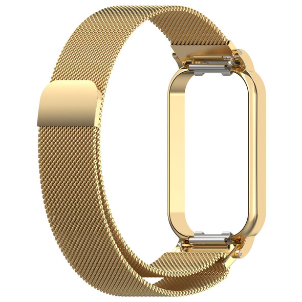 For Redmi Band 2 2 in 1 Milan Metal Watch Band(Gold)