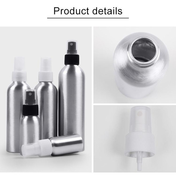 5 PCS Refillable Glass Fine Mist Atomizers Aluminum Bottle, 120ml(White)