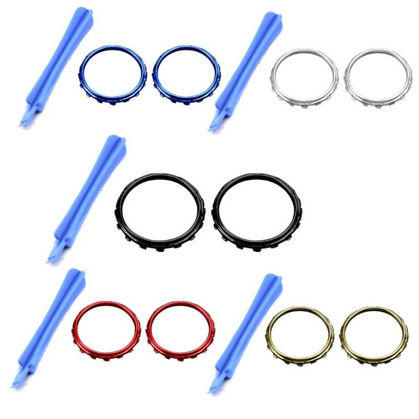 For Xbox One Elite 5pairs 3D Replacement Ring + Screwdriver Handle Accessories, Colour:Gold Plating