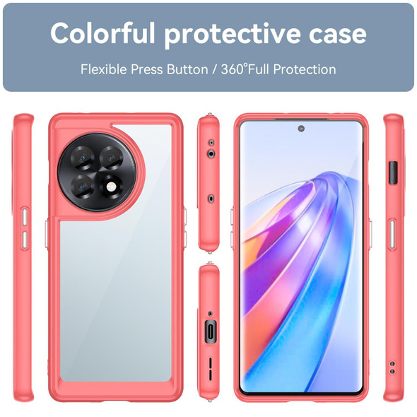 For OnePlus Ace 2V Colorful Series Acrylic + TPU Phone Case(Red)