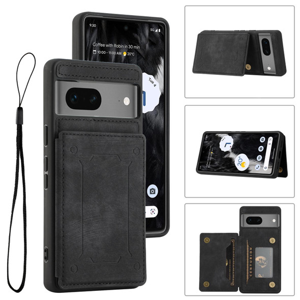 For Google Pixel 7 5G Dream Magnetic Back Cover Card Wallet Phone Case(Black)
