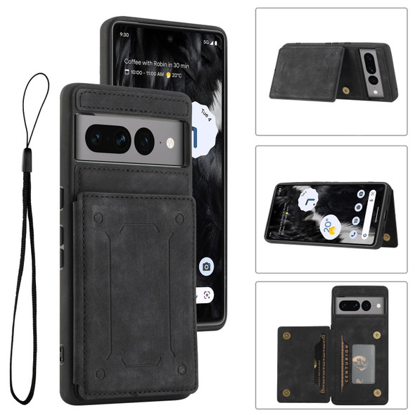 For Google Pixel 7 Pro 5G Dream Magnetic Back Cover Card Wallet Phone Case(Black)