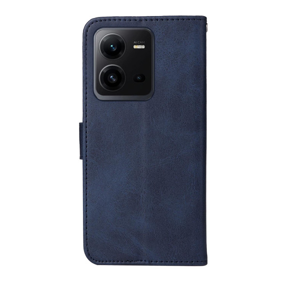 For vivo V25 5G/V25e 4G Classic Calf Texture Flip Leather Phone Case(Blue)