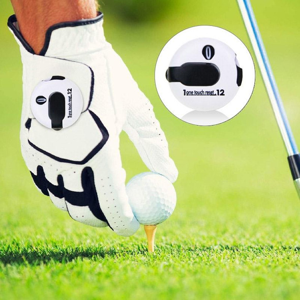 JFQ01 Golf Hat Clip Scorer Pole Marker Glove Clip Pole Gauge Golf Scorer(White)