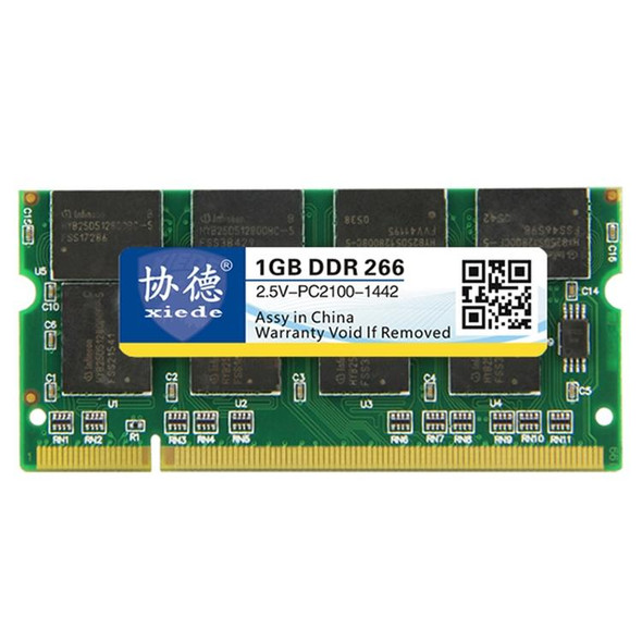 XIEDE X009 DDR 266MHz 1GB General Full Compatibility Memory RAM Module for Laptop