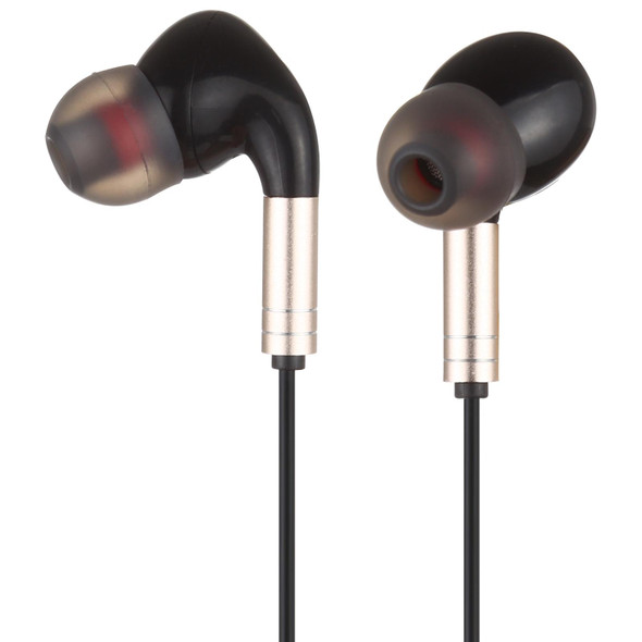 520 8 Pin Interface In-ear Wired Wire-control Earphone with Silicone Earplugs, Cable Length: 1.2m (Gold)