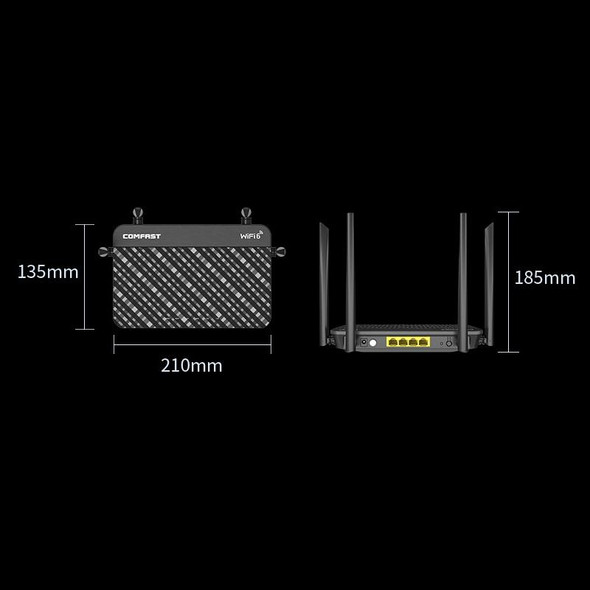 COMFAST CF-XR10 1800Mbps WiFi6 Dual-band Gigabit Household Signal Amplifier Wireless Router Repeater