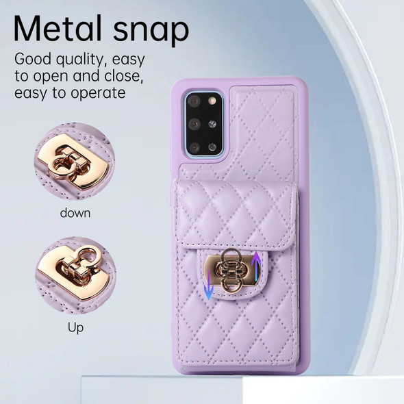 For Samsung Galaxy S20 Card Slot Leatherette Phone Case(Purple)