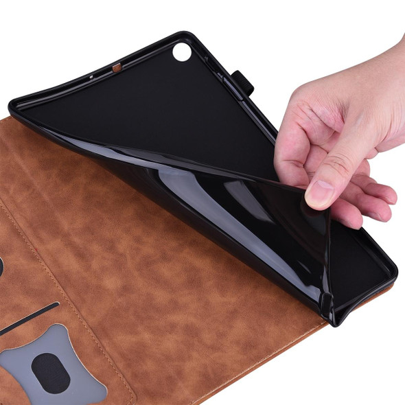 For Xiaomi Pad 5 Pro 12.4 inch Business Shockproof Horizontal Flip Leather Tablet Case(Brown)
