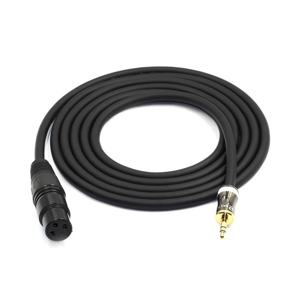 3.5mm To Caron Female Sound Card Microphone Audio Cable, Length: 1m