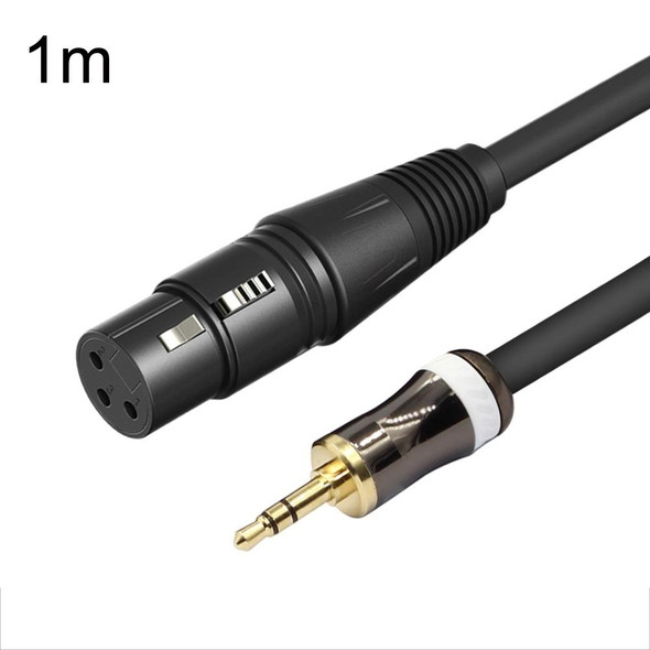 3.5mm To Caron Female Sound Card Microphone Audio Cable, Length: 1m